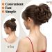 SARLA Messy Bun Hair Piece Side Comb Clip in Synthetic Hair Bun Hairpiece for Women Dark Brown Short Curly Wavy Versatile Adjustable Styles Easy Hair pieces Dark Brown-C - Buy Online on GoSupps.com