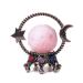 JOVIVI 40mm Rose Quartz Crystal Ball Healing Stones Crystal Gemstone Divination Sphere Planet With Bronze Star Moon Chakra Stand for Spiritual Wicca Feng Shui Meditation Home Decoration Rose Quartz Ball