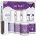 Vrenmol Dip Powder Liquid Set - 4pcs 0.5oz Dipping Powder Activator  Base & Top Coat and Brush Saver for Dipping Powder Essential Nails Manicure Kit