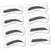 FOMIYES 32 Pairs 8 Kits Eyeshadow Molds Eyebrow Makeup Tools Eyebrow Stickers Eyebrow Trimming Eyebrow Marks 1 count (Pack of 1) As Shown - Buy Online on GoSupps.com