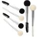 FRCOLOR Applicator Kits Liquid Sponge for Brush Wax Eyelash Spooly Wands Makeup Applicators Stencil Powder Mascara Supplies Head Gel Portable Applicator: Double Stamp Cream 7.7x1.3cm As Shown