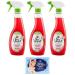 Chanteclair Eco-Friendly Multi-Purpose Laundry Detergent with Raspberry Vinegar 620ml + 1 x Felce Azzurra Talc Bag 100g