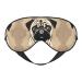 Cute Pug Dog Print Unisex Sleep Eye Mask Soft Comfort Eye Shade Cover for Travel/Yoga/Shift Work Black