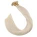 UGEAT Keratin Hair Extensions - Real Hair U Tips #60A White Blonde 50g 60cm/24inch - Pre Bonded Fusion Remy Hair - Buy Online on GoSupps.com