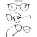 Vevesmundo Multifocus Progressive Blue Light Filter Reading Glasses - Anti-Blue Light Bifocal Visual Aid for Men Matt Black - Buy Online on GoSupps.com