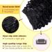 Tahikie 20 Deep Wave Clip in Hair Extensions - Brazilian Remy Human Hair - Natural Black (1B) - 120g - 8Pcs Double Weft with 18 Clips - Thick to Ends - Real Human Hair for Women - Buy Online on GoSupps.com