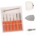 POPETPOP 1set Grinding Head Set Nail Art Drill Bits Xmas Nail Drill Bits Nail Grinding Heads Under Nail Cleaner Tool Rotary Tool Bits Manicure Drill Bit Pedicure Tungsten Steel Head - Buy Online on GoSupps.com