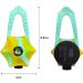 Laroo Waterproof LED Night Light Collar for Dogs & Cats - USB Rechargeable Mixed Yellow Green - Ideal for Safe Outdoor Walks - Buy Online on GoSupps.com