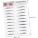 Ipetboom 2pcs 3d Eyebrow Stickers Eyebrow Sissor Kit -like Imitation Eyebrow Water Proof 6 Stickers - Buy Online on GoSupps.com