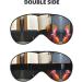 Violin & Book Double-Sided Sleep Eye Mask | Soft Blindfold with Adjustable Strap | Light Blocking Black - Buy Online on GoSupps.com