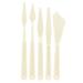 U.S. Art Supply 5-Piece Plastic Artist Spatula Palette Knife Set - Knives, Trowels, Use for Mixing, Spreading, Scratching, Applying Oil, Acrylic Paints on Painting Canvases, Spread Decorate Cake Icing