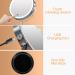 Rechargeable Lighted Makeup Mirror with 10X Magnification | Double-Sided 8 Inch Vanity Mirror with 3 Light Settings and Touch Control | Desktop Cosmetic Mirror Chrome - Buy Online on GoSupps.com