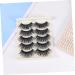 FRCOLOR Long Eyelashes 5 Pairs cruelty- long false eye lashes extra long thick false eyelashes false eyelashes adhesive reusable fake eye lashes fakes eyelash magnetic super long 3d - Buy Online on GoSupps.com