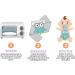 Colic Calm Baby Heating Pad Belly Band for Newborns - Relieve Gas and Reflux with Superse Warm Aroma Stomach Band - Blue Owl Design - Buy Online on GoSupps.com