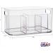 STORi Bliss 5-Compartment Plastic Cosmetic Organizer | Clear Makeup Bin & Vanity Storage Caddy | Made in USA - Buy Online on GoSupps.com