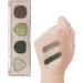 Eyeshadow Palette | 4 Colors Matte Eyeshadow Palette for Makeup | Long Lasting Waterproof Multifunctional Makeup Supplies High Brightness for Teens Women Boys Men Pochy 104# Vitality (Green) - Buy Online on GoSupps.com