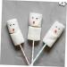 Mikinona 50pcs Marshmallow Stick Chocolate Candy Lollipops Candy Bars Lollipop Sticks Lollipop Packing Sticks Marshmallow Holder Sticks Manual Stirring Rod Chocolate Stick Dedicated Paper - Buy Online on GoSupps.com