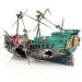 SLOCME Aquarium Shipwreck Decorations Air Bubbler Sunken Ship Ornament Aquarium Air Action Aerating Decorations
