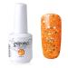 Vishine Nail Salon UV Manicure Polish Soak Off Gel Polish Nail Art Glitter Darkorange(705) #705