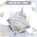 Baby Winter Hooded Snowsuit Jumpsuit | Fleece Jacket Coat for Toddler Boys Girls (3-6 Months) - Grey - Buy Online on GoSupps.com