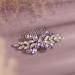 BERYUAN Bridal Purple Crystal Rhinestone Hair Comb Silver Wedding Headband Teardrop Crystal Rhinestone Wedding Hair Accessories Silver Bride Headpiece for Brides Bridesmaid (purple) - Buy Online on GoSupps.com