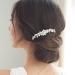 Brishow Crystal Bride Wedding Hair Comb Bridal Hair Pieces Pearl Hair Accessories for Women and Girls (Silver)