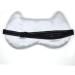 Cat Eyelashes Pattern Silk Eye Mask - Super Soft White Sleep Mask - Buy Online on GoSupps.com