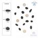 Royal Imports 5LBS River Rocks - Natural Stone Gravel for Garden Landscaping, Plants, Vases, Succulents, Home Decor & Crafting - Small Black Pebbles - Buy Online on GoSupps.com