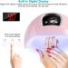 Sanon UV LED Nail Lamp 54W - Professional 18 Light Beads Gel Polish UV Nail Lamp with Auto Sensor and 3 Timer Settings - Buy Online on GoSupps.com