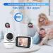 Hello Baby Monitor with Camera and Audio, LCD Display Video Baby Monitor - No WiFi, Infrared Night Vision, Temperature Screen, Lullaby, Two-Way Audio and VOX Mode (HB66) - Buy Online on GoSupps.com