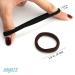 100 Soft Thick Seamless Cotton Hair Ties Ponytail Scrunchies Set - No Damage, Crease-Free Hair Accessories for Women, Girls, and Kids - Brunette Brown Collection - Buy Online on GoSupps.com