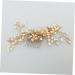 Angoily flower hairpin hair comb mosaic bride pearl hairpin comb hair clip comb little pearl hair pin hairpin manual flower hair clip comb - Buy Online on GoSupps.com