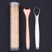 Buy NATHA Tongue Scraper Set - 2 Stainless Steel Reusable Brushes for Fresh Breath - Eco-Friendly Oral Care - Buy Online on GoSupps.com