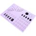 Nail Mat | Nail Practice Manicure Protector Pad Nail Polish Coloring Practice Professional Nail Manicure Tools for Acrylic Fingernails Purple - Buy Online on GoSupps.com