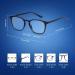 Vimbloom Blue Light Blocking Glasses for Men Women - Anti Eye Fatigue, Anti Glare Computer Gaming Glasses with UV Protection - Modern Black Matte Frame - Buy Online on GoSupps.com