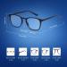 Occffy Blue Light Filter Glasses for Men & Women Prescription-Free Computer & Gaming Eyewear UV Protection & Eye Strain Relief - Model OC092 Classic 6918 Schwarz Matt - Buy Online on GoSupps.com