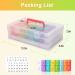 Yewltvep Monthly Pill Organizer - 2X Daily 30-Day Medication Tracker with Travel Case 32 Compartments - Convenient White Pill Box - Buy Online on GoSupps.com
