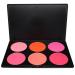 FantasyDay Professional 6 Colors Face Powder Blush Palette - Perfect Makeup Set for Professionals & Personal Use | Shop Now! - Buy Online on GoSupps.com