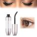 Orgrul 2024 New Eyelash Serum Waterproof 4D Silk Fiber Mascara Long Lasting and Waterproof With 4D Fiber Black 1 Piece black 4 g 2er Pack