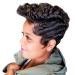 Wig Afro Hair Women Short Black Curly Synthetic Short Cosplay Wavy Curls Anime Human