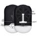 USB Rechargeable Mini Portable Air Conditioning Blower Eyelash Dryer Fan | Straight and Curved Tweezers Included | For Eyelash Extensions | Ideal for Girls & Women - Black - Buy Online on GoSupps.com