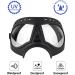 Namsan Large Breed Dog Goggles | Anti-UV Sunglasses for Medium-Large Dogs | Windproof & Anti-Dust | Silver Lens | Long Snout Dog Eye Protection | Black (Large) - Buy Online on GoSupps.com