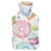 Donut Hot Water Bottle With Cover Plush Bed Bottle Hand Warmer For Adults And Children 26.5X15.3cm