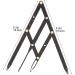 VINTORKY Golden Ratio Ruler 1pc Second Generation Scale Metal Dies Stainless Steel Ruler Eyebrow Ruler Tool Measuring Tool 25x5x0.6cm Black - Buy Online on GoSupps.com