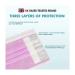 1ABOVE 3 Ply Pink Disposable Face Mask (50 Pack) - Dustproof & Breathable - Buy Online on GoSupps.com