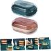 GAXIRE 2pcs Box Soap Box Portable Soap Dish Toilet Soap Holder Soap Dish with Cover Bar Soap Holder for Shower Kitchen Soap Holder Soap Dish with Lid Trays Toiletries Household Pp Travel - Buy Online on GoSupps.com