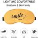 BOLAGAR Funny Sleep Eye Mask- Soft Blindfold for Women & Men | Adjustable Head Strap | Light Blockout Travel Sleep Mask in Yellow - Buy Online on GoSupps.com