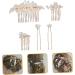 Ipetboom 1 Set Bride Wedding Hairpin Wedding Headdress Pearl Bun Hairpin Bride Hair Fork Pearl Hair Stick Pearl Hair Comb Pearl Hair Side Comb Bride Headdress Bride Hair Side Comb - Buy Online on GoSupps.com
