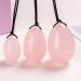 100% Pure Natural Quartz Yoni Egg Set Kegel Exercise Balls Muscle Jade Eggs Massage Ball Black-M Black-m