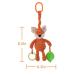 Apricot Lamb Baby Stroller/Car Seat Toy - Plush Fox Character with Rattle Sound & Teether (8.5 Inches) - Buy Online on GoSupps.com